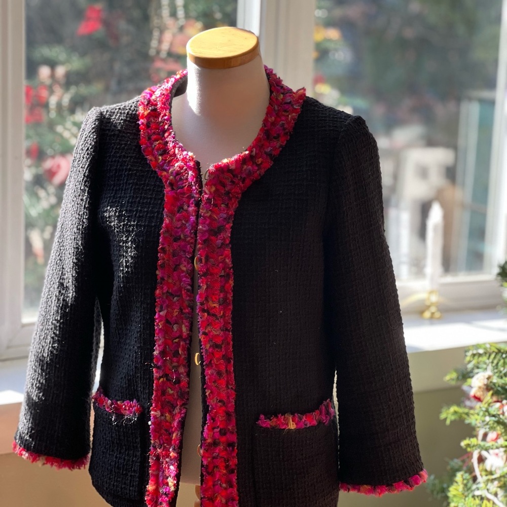 Kate Spade Black and Pink Women's Jacket